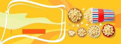 休闲零食淘宝banner背景