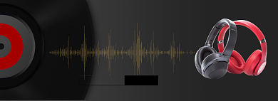 震撼首发原音耳机淘宝banner背景