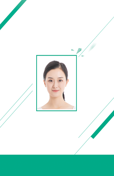 绿色创意扁平工作证背景