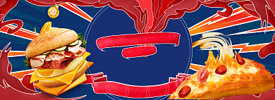 向往的零食新年大促淘宝banner背景