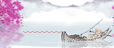 乡愁是什么卡通手绘手机首图背景