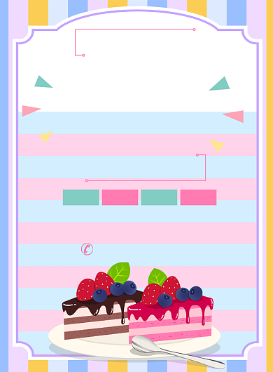 美味草莓派甜品促销宣传广告印刷海报背景