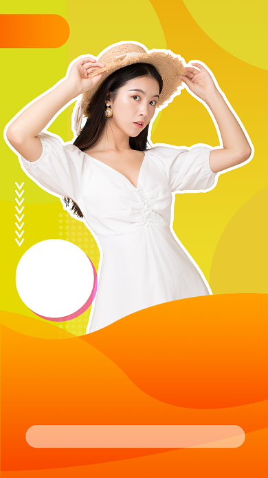 秋季新品女装手机海报背景