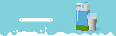 低脂牛奶食品banner背景