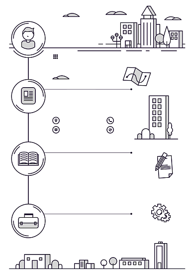 创意极简线条个人简历背景