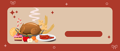 感恩节美食活动公众号首图背景