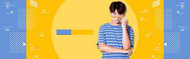 男装新品发布促销打折BANNER背景