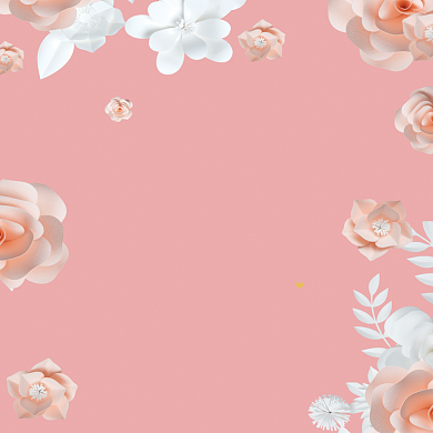 粉色唯美清新新婚快乐贺卡模板背景