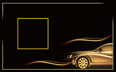 高端金色时尚汽车名片背景