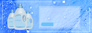 洗衣超洁净淘宝banner背景