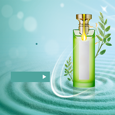 绿色护肤美容美妆电商banner淘宝直通车图片背景