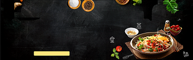 传统美食拉面banner背景