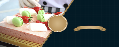 甜品店优惠券背景