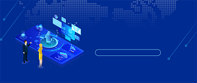 5G网络体验蓝色科技感未来新媒体配图背景
