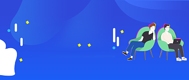 考研蓝色简约公众号首图背景