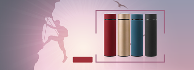 天猫运动户外保温杯特惠限量抢购淘宝banner背景