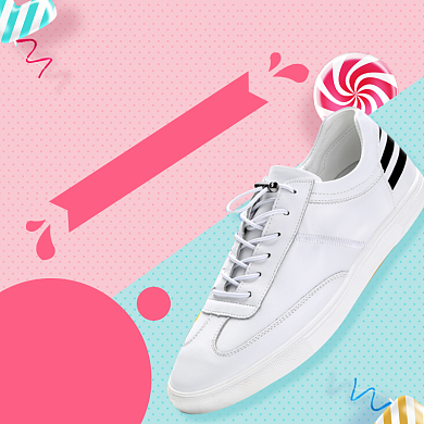 青春小白鞋淘宝主图直通车模板设计背景