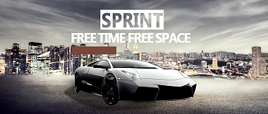 简约大气汽车展览会公众号首图背景