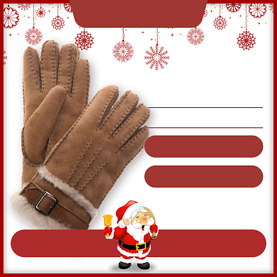 天猫圣诞节圣诞手套促销优惠淘宝直通车图片背景