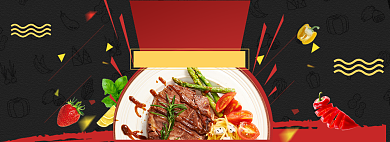 美食营养健康海报模版背景