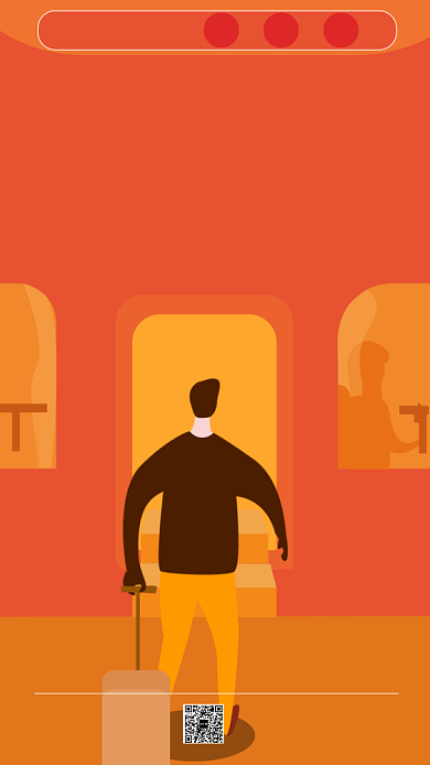 春运温馨过年回家海报背景