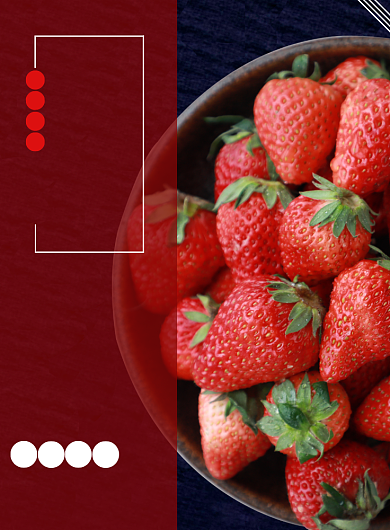 店铺草莓促销打折宣传海报背景