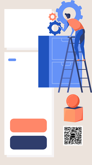 家政服务打扫手机海报背景