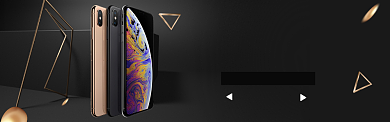黑色质感手机促销banner背景