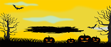 万圣节促销活动公众号手机首图背景