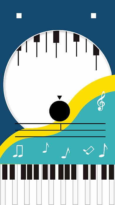 几何简约创意钢琴培训班特惠版辅导海报背景