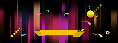 梦幻背景双十二预售促销banner背景