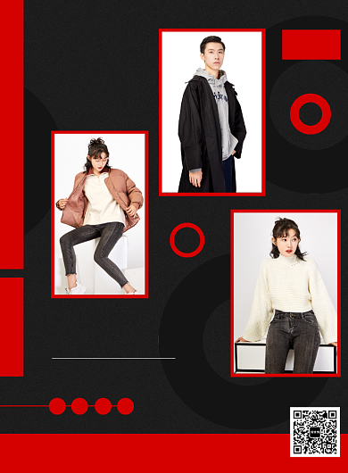 新品服装促销宣传广告印刷海报背景