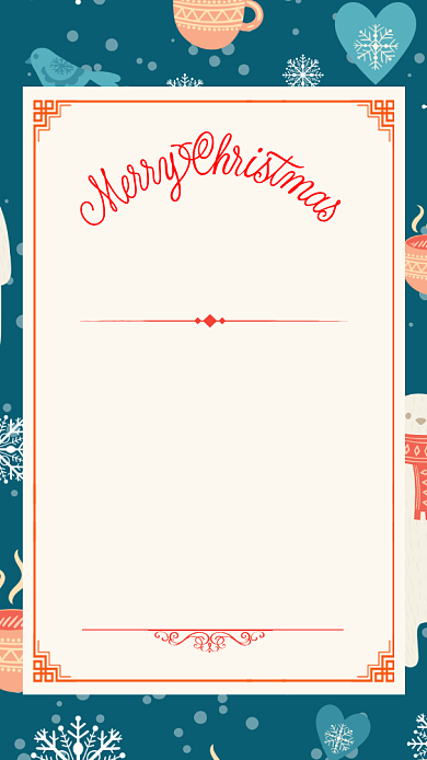 简约风圣诞快乐圣诞节贺卡海报背景