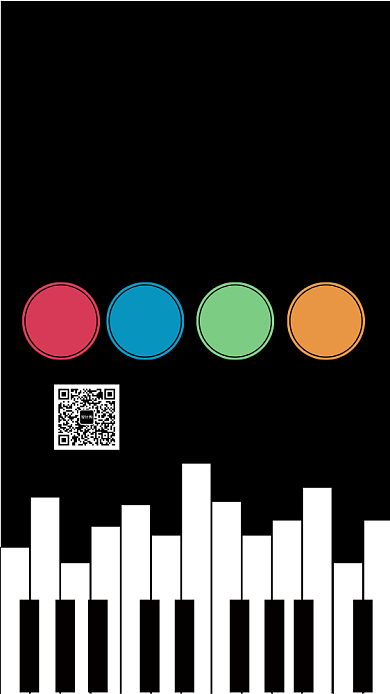 简约钢琴培训班招生宣传手机海报背景