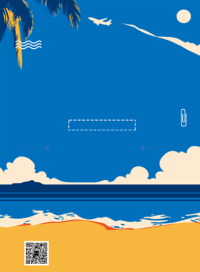 三亚旅游创意印刷海报背景