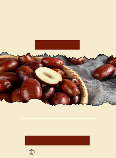 红色实物新疆大红枣补血养生印刷海报背景