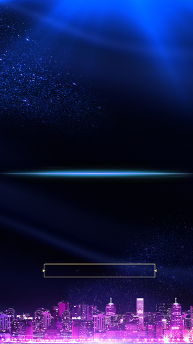 蓝色商城开幕倒计时手机海报背景