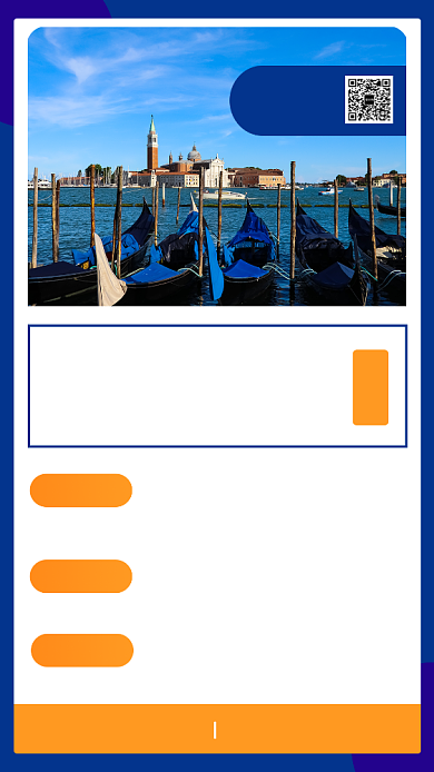 蓝色简约芬兰之旅手机海报模板背景