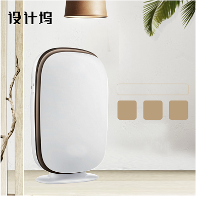 简约家居风格空气净化器主图模板背景