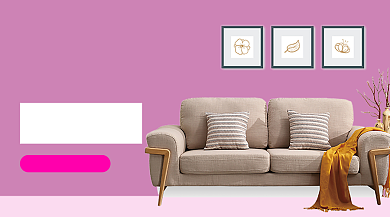 粉色家居客厅沙发装饰家具双十二手机海报背景