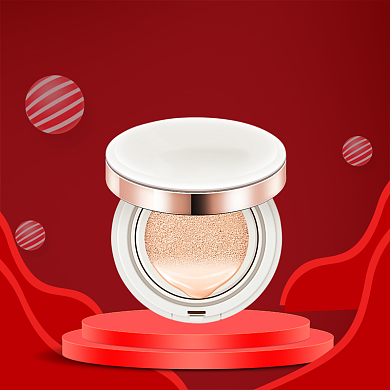 晶透气垫霜宣传直通车背景