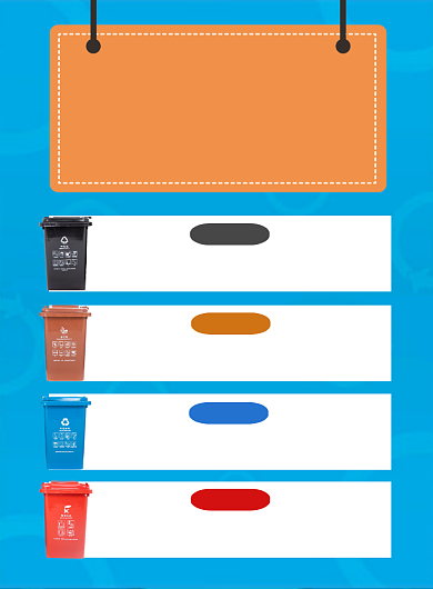 环保垃圾分类宣传指示知识讲解海报背景