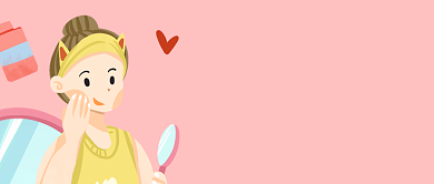 化妆卸妆技巧公众号首图背景