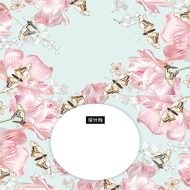 唯美清新简约新婚快乐贺卡模板背景