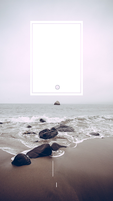 简约处暑节气日签手机海报背景