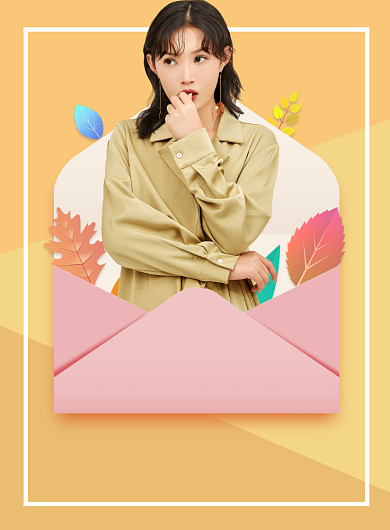 简约秋冬新风尚女装促销海报背景