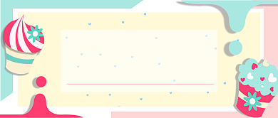 美食冰淇淋卡通首图背景
