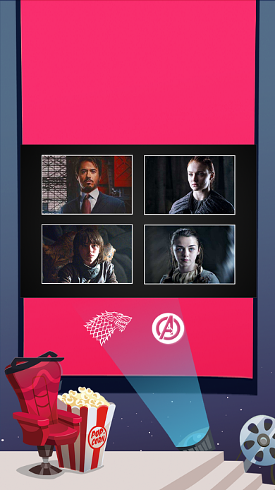 创意复联权游手机海报背景