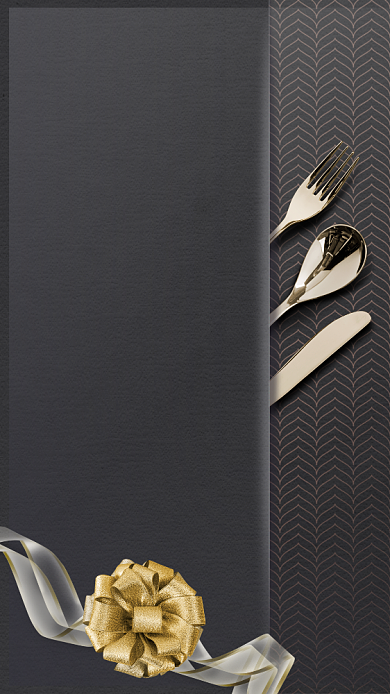 大气黑色邀请函背景