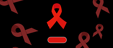 黑色红丝带世界艾滋病日公众号首图背景